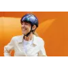 Casco de bicicleta HJC Calido Plus, talla S (51–56 cm), In-Mold, visera magnética, 350 g, blanco/gris
