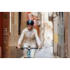 Casco de bicicleta HJC Calido Plus, talla S (51–56 cm), In-Mold, visera magnética, 350 g, blanco/gris