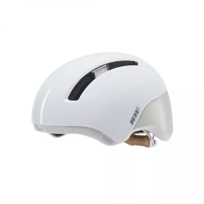 Casco de bicicleta HJC Calido Plus, talla S (51–56 cm), In-Mold, visera magnética, 350 g, blanco/gris