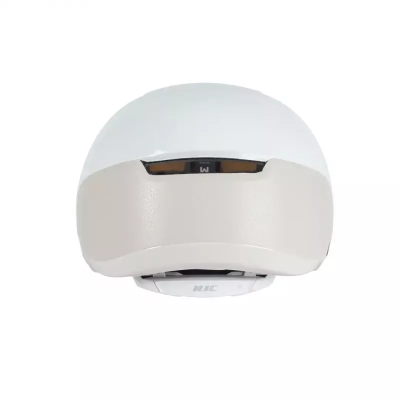 Casco de bicicleta HJC Calido Plus, talla S (51–56 cm), In-Mold, visera magnética, 350 g, blanco/gris