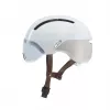 Casco de bicicleta HJC CALIDO PLUS talla L — blanco/gris, In-Mold, 58–63 cm, 350 g, visera magnética
