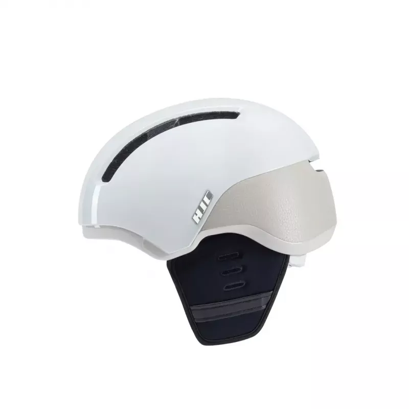 Casco de bicicleta HJC CALIDO PLUS talla L — blanco/gris, In-Mold, 58–63 cm, 350 g, visera magnética