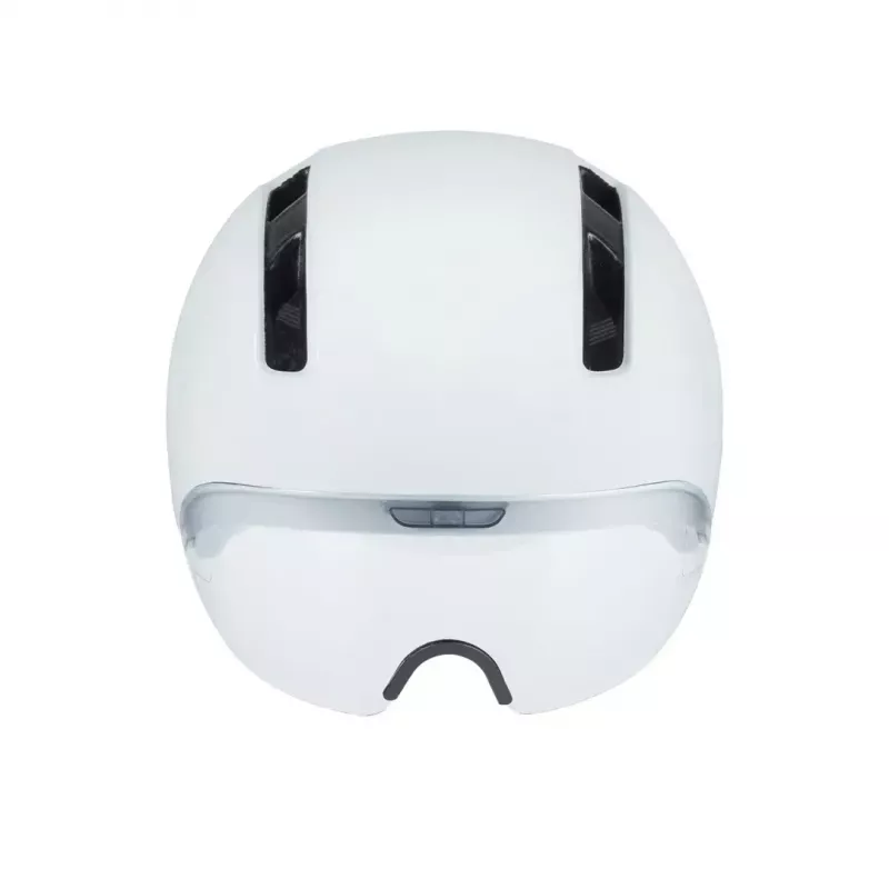 Casco de bicicleta HJC CALIDO PLUS talla L — blanco/gris, In-Mold, 58–63 cm, 350 g, visera magnética