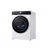Lavadora LG F4WR711S3HA carga frontal 11 kg 1360 rpm negra, blanca