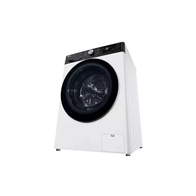 Lavadora LG F4WR711S3HA carga frontal 11 kg 1360 rpm negra, blanca