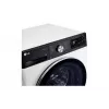 Lavadora LG F4WR711S3HA carga frontal 11 kg 1360 rpm negra, blanca
