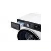 Lavadora LG F4WR711S3HA carga frontal 11 kg 1360 rpm negra, blanca