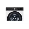 Lavadora LG F4WR711S3HA carga frontal 11 kg 1360 rpm negra, blanca