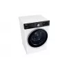 Lavadora LG F4WR711S3HA carga frontal 11 kg 1360 rpm negra, blanca