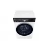 Lavadora LG F4WR711S3HA carga frontal 11 kg 1360 rpm negra, blanca