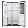 Frigorífico side-by-side LG InstaView GSGV81EPLL independiente 635 L negro