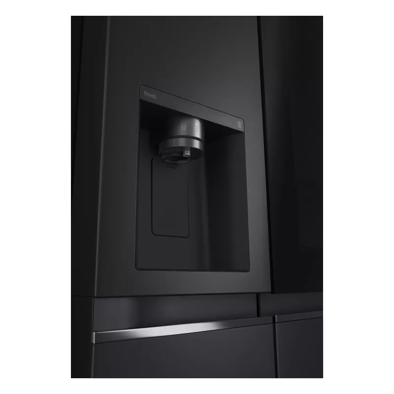 Frigorífico side-by-side LG InstaView GSGV81EPLL independiente 635 L negro