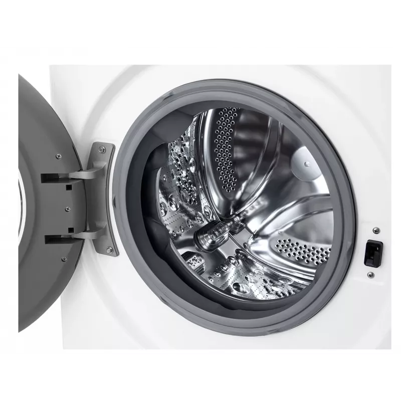 Lavadora LG F2WR508S0W carga frontal 8 kg 1160 rpm negra, blanca