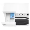 Lavadora LG F2WR508S0W carga frontal 8 kg 1160 rpm negra, blanca