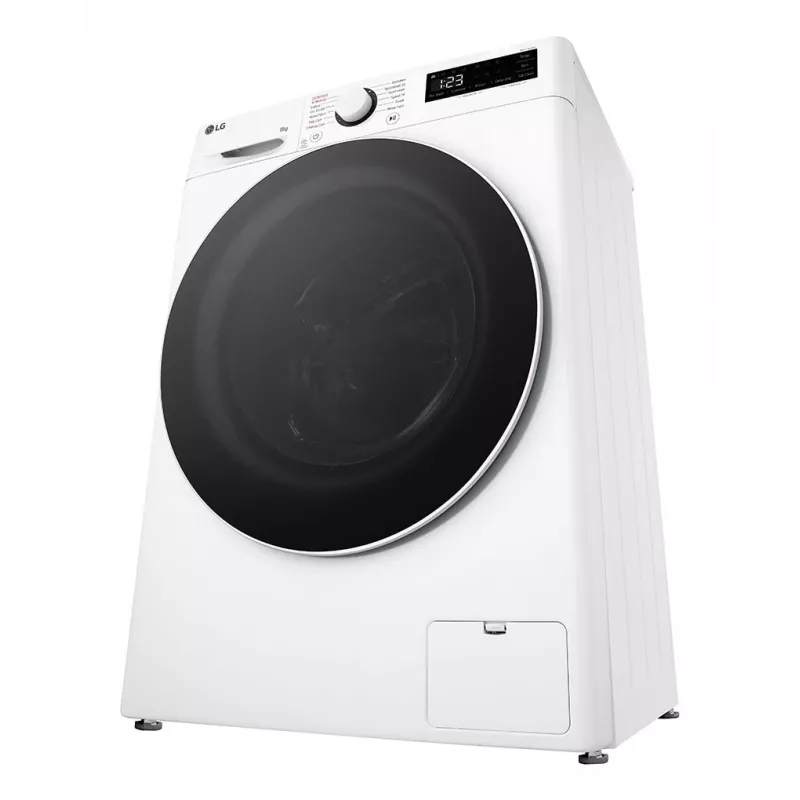 Lavadora LG F2WR508S0W carga frontal 8 kg 1160 rpm negra, blanca
