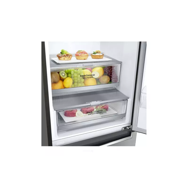 LG GBB72PZDMN frigorífico-congelador combinado independiente 384 L plata