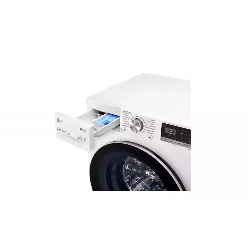 LG F2DV5S7S1E lavadora-secadora independiente de carga frontal blanca