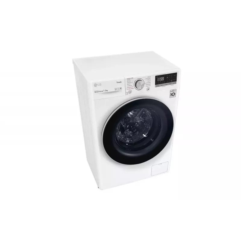 LG F2DV5S7S1E lavadora-secadora independiente de carga frontal blanca