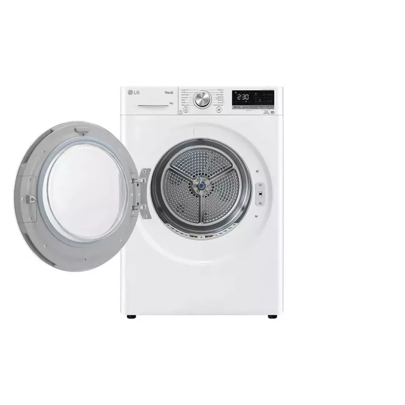 Secadora LG RH80V9AV3N 8 kg A+++ bomba de calor, independiente de carga frontal, negra/blanca