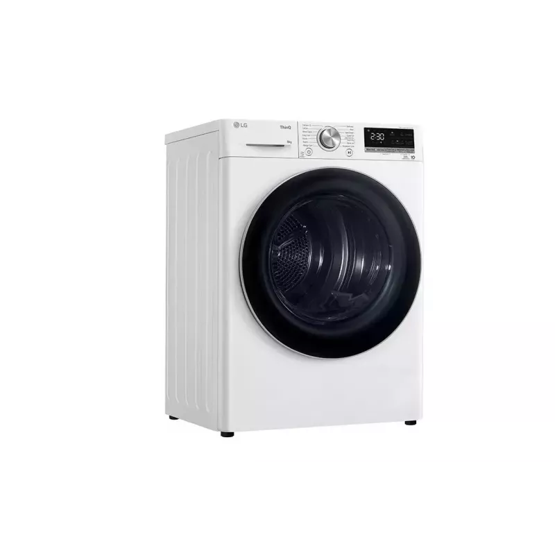 Secadora LG RH80V9AV3N 8 kg A+++ bomba de calor, independiente de carga frontal, negra/blanca