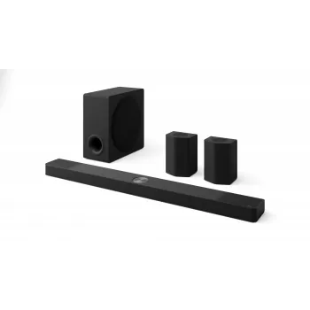 Barra de sonido LG S95TR 9.1.5 canales 810 W RMS con subwoofer inalámbrico de 220 W, negra