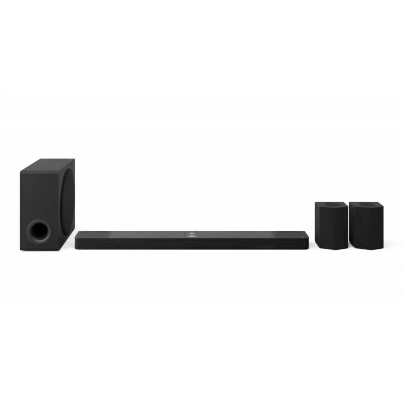 Barra de sonido LG S95TR 9.1.5 canales 810 W RMS con subwoofer inalámbrico de 220 W, negra