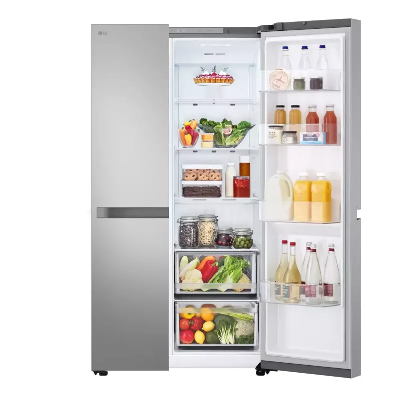 LG NatureFRESH GSBC40PYPE frigorífico-congelador americano – Prime Silver – clase de eficiencia energética E