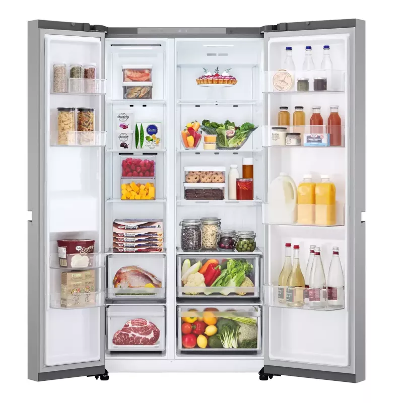 LG NatureFRESH GSBC40PYPE frigorífico-congelador americano – Prime Silver – clase de eficiencia energética E