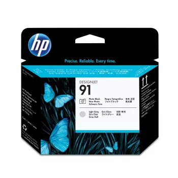HP 91 Foto negro y gris claro cabezal de impresión DesignJet, HP DesignJet Z6100 serie de impresoras, inyección térmica, negro, Singapur, 28 mm, 143 mm
