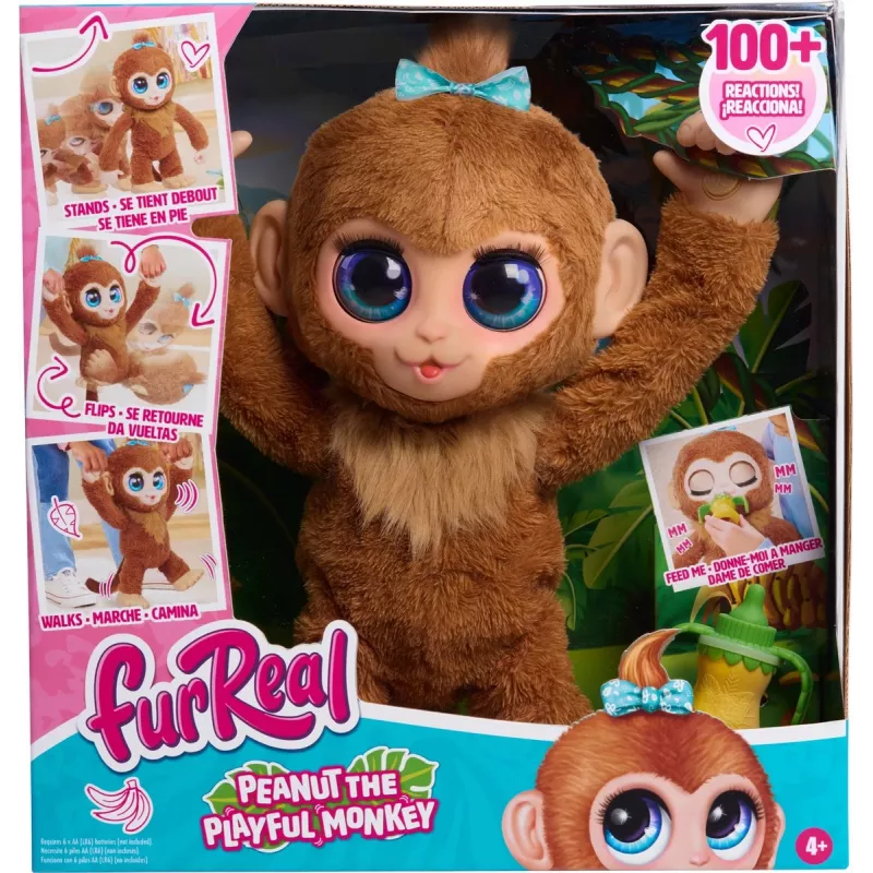 FurReal Peanut el mono juguetón, niño/niña, 4 años FurReal Peanut el mono juguetón. Color del producto: multicolor