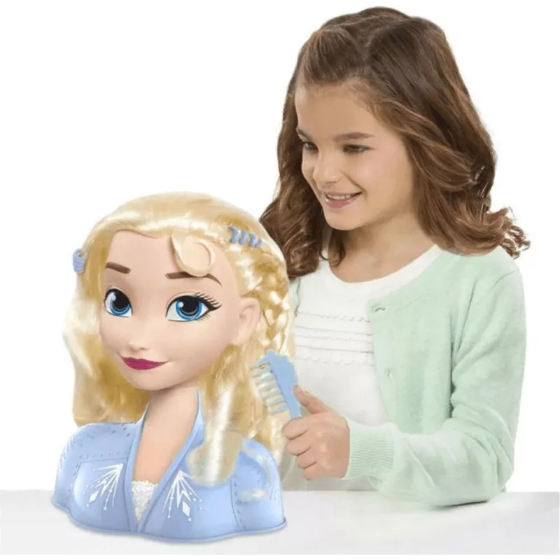 Just Play Disney Frozen 2, cabeza de muñeca de maquillaje/peinado, femenino, 3 año(s), 120 mm, multicolor
