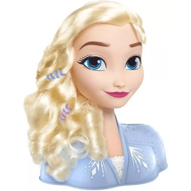 Just Play Disney Frozen 2, cabeza de muñeca de maquillaje/peinado, femenino, 3 año(s), 120 mm, multicolor