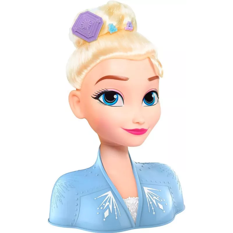 Just Play Disney Frozen 2, cabeza de muñeca de maquillaje/peinado, femenino, 3 año(s), 120 mm, multicolor
