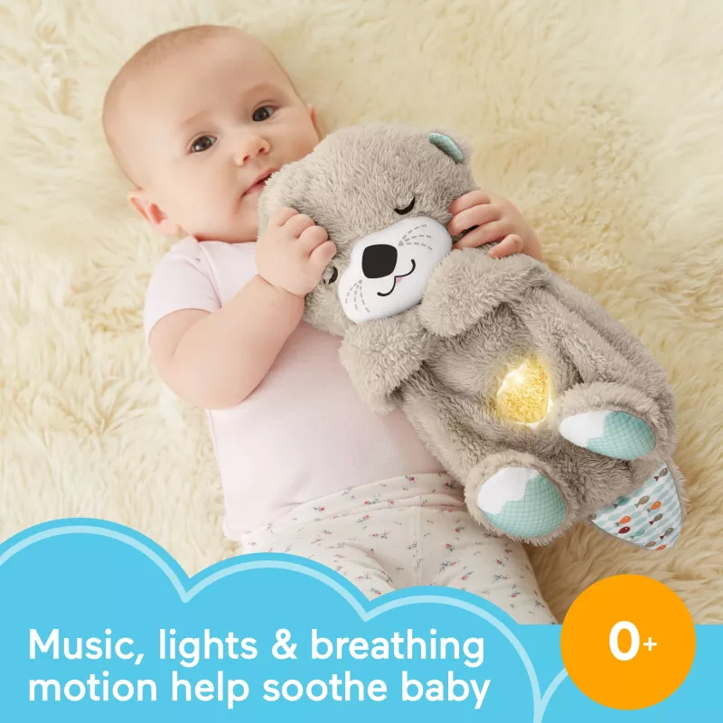 Fisher-Price Soothe 'n Snuggle Otter, peluche, máquina de sonido con movimiento de respiración
