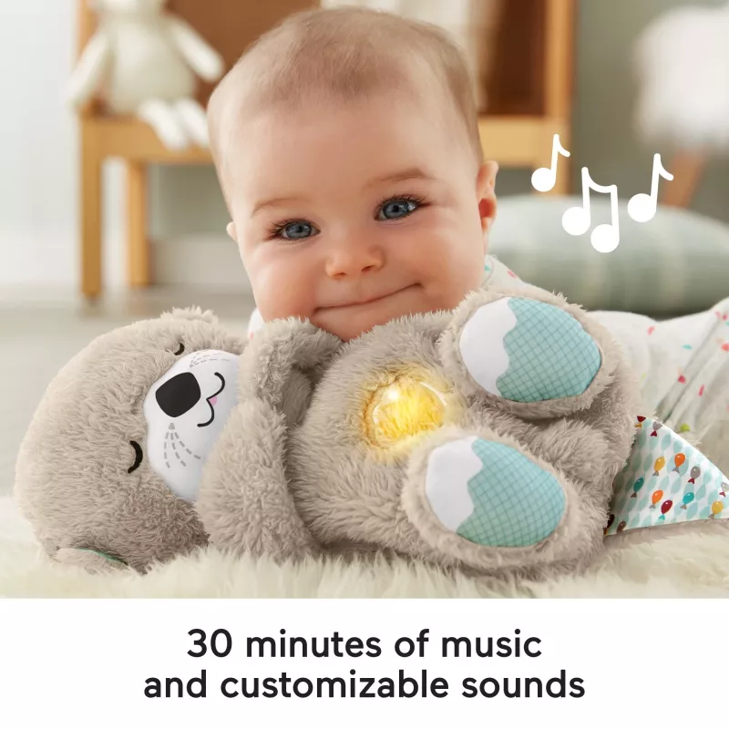 Fisher-Price Soothe 'n Snuggle Otter, peluche, máquina de sonido con movimiento de respiración