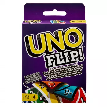 Juegos UNO FLIP juego de cartas con baraja accesible para daltónicos para niños, adultos y tardes de juegos en familia