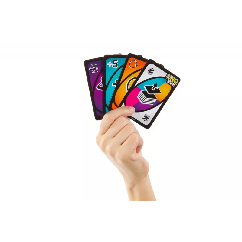 Juegos UNO FLIP juego de cartas con baraja accesible para daltónicos para niños, adultos y tardes de juegos en familia
