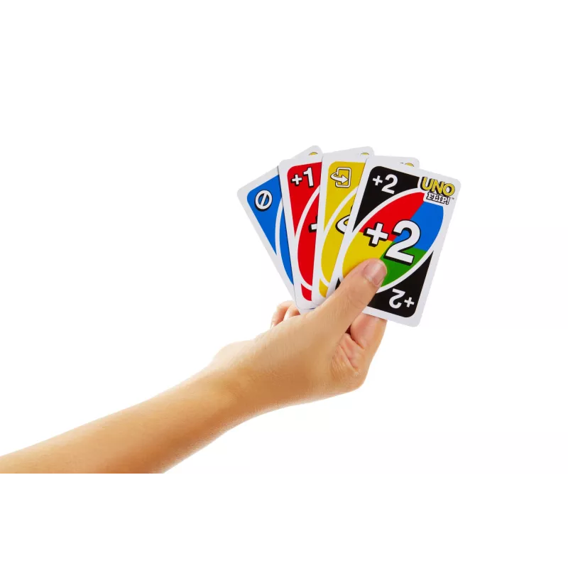 Juegos UNO FLIP juego de cartas con baraja accesible para daltónicos para niños, adultos y tardes de juegos en familia
