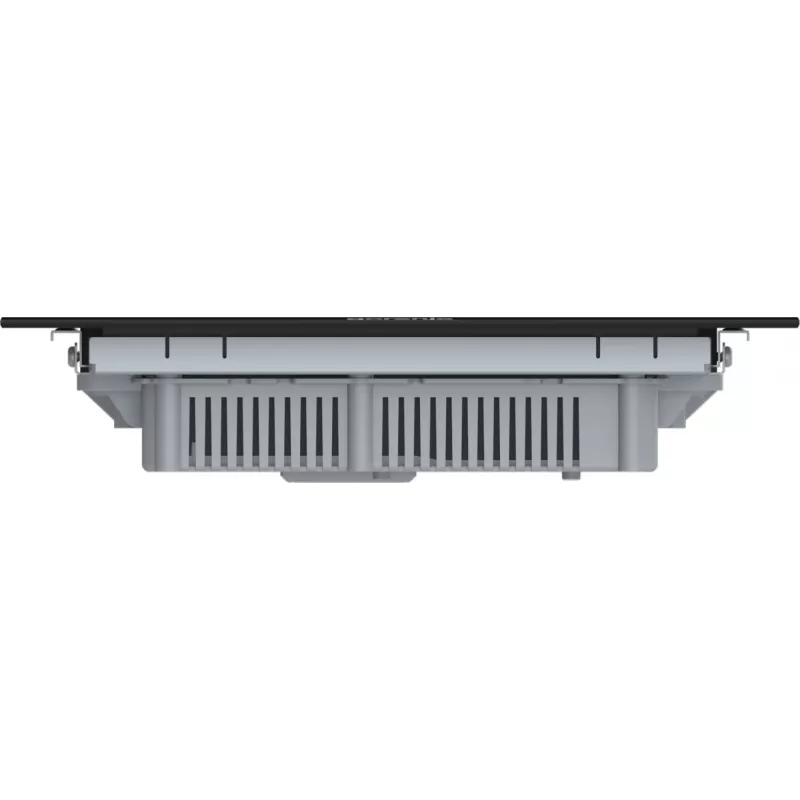 Placa de inducción Gorenje GI3201BC, negra, empotrable, 30 cm, placa de inducción por zonas, vitrocerámica, 2 zonas