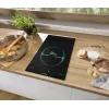 Placa de inducción Gorenje GI3201BC, negra, empotrable, 30 cm, placa de inducción por zonas, vitrocerámica, 2 zonas