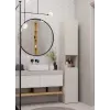 Armario de baño Top E Shop NEL, exento de 2 puertas, laminado en cashmere, 1740×310×300 mm, 5 baldas
