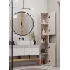 Armario de baño Top E Shop NEL, exento de 2 puertas, laminado en cashmere, 1740×310×300 mm, 5 baldas