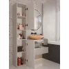 Armario de baño Top E Shop NEL, exento de 2 puertas, laminado en cashmere, 1740×310×300 mm, 5 baldas