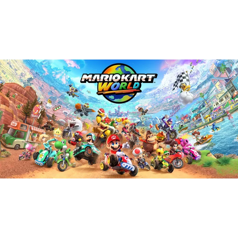 Nintendo Mario Kart World, Nintendo Switch 2, modo multijugador, soporte físico