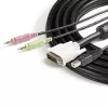 StarTech.com cable KVM USB DVI 4 en 1 de 1,8 m con audio y micrófono
