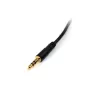 StarTech.com cable de audio estéreo de 3,5 mm delgado de 1,8 m - M/M, 3,5 mm, conector macho, 3,5 mm, conector macho, 1,8 m, negro