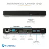StarTech.com dock Thunderbolt 3 – estación de acoplamiento TB3 para portátil con monitor Dual-4K-60-Hz con DisplayPort, HDMI y VGA 1080p – 85 W Power Delivery y potencia de carga – 2x USB-A, Ethernet – Mac y Windows