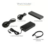 StarTech.com dock Thunderbolt 3 – estación de acoplamiento TB3 para portátil con monitor Dual-4K-60-Hz con DisplayPort, HDMI y VGA 1080p – 85 W Power Delivery y potencia de carga – 2x USB-A, Ethernet – Mac y Windows