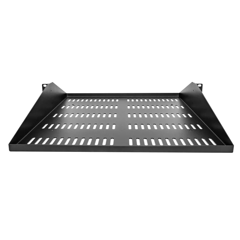 StarTech.com bandeja para rack de servidor 2U, montaje central, bandeja en voladizo ventilada universal para rack de 19