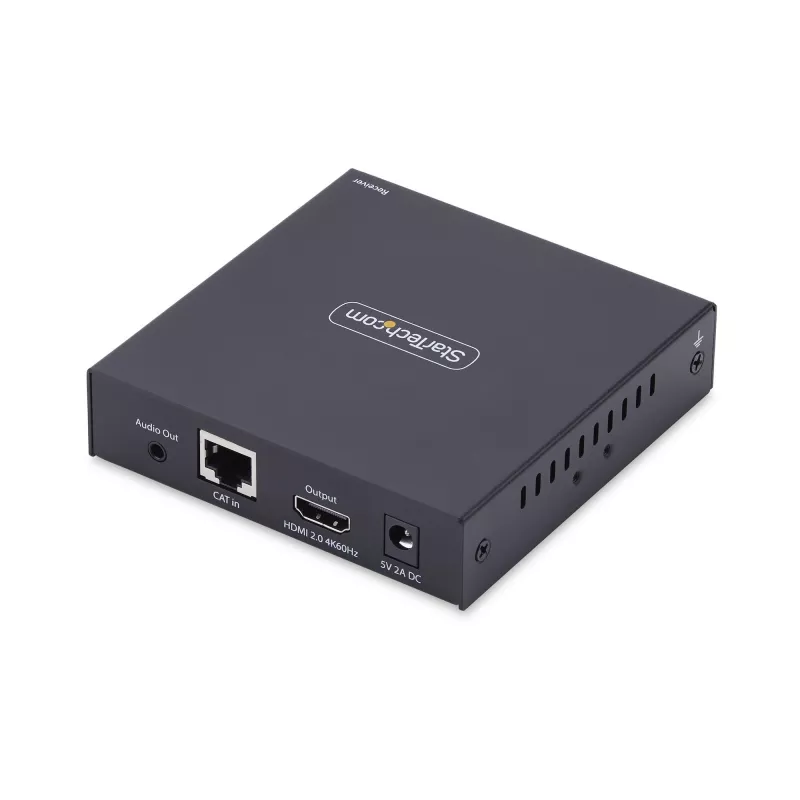 StarTech.com receptor KVM HDMI sobre red IP para la serie de productos IH2006, 4K 60Hz, sin controladores, AVoIP, incluye kit de montaje, solo receptor